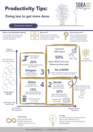 Eisenhower Prioritisation Poster