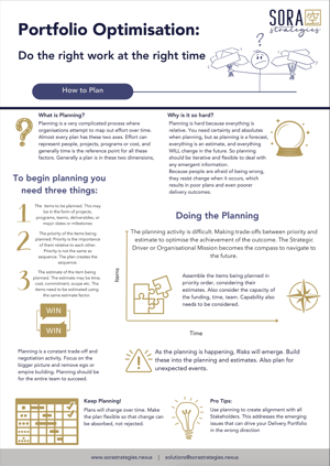 How to Plan How to Plan