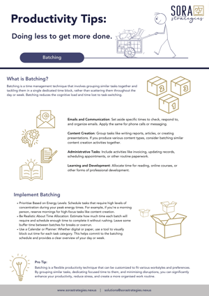 Batching Poster